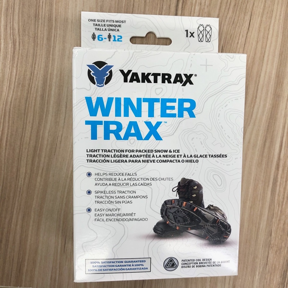 NEW YAKTRAX Wintertrax Traction Device for Walking & Hiking in Snow & Ice Unisex